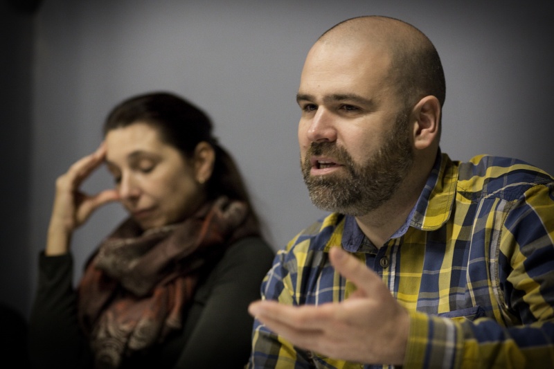 Marvinův pokoj - dramaturgyně Iva Šulajová a režisér Michal Zetel na zahajovací zkoušce - foto Marek Malůšek