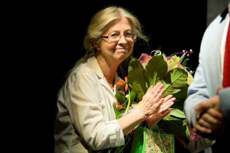 Zoja Mikotová po premiéře pohádky O Květušce, zahrádce a babici Zimici - foto Marek Malůšek