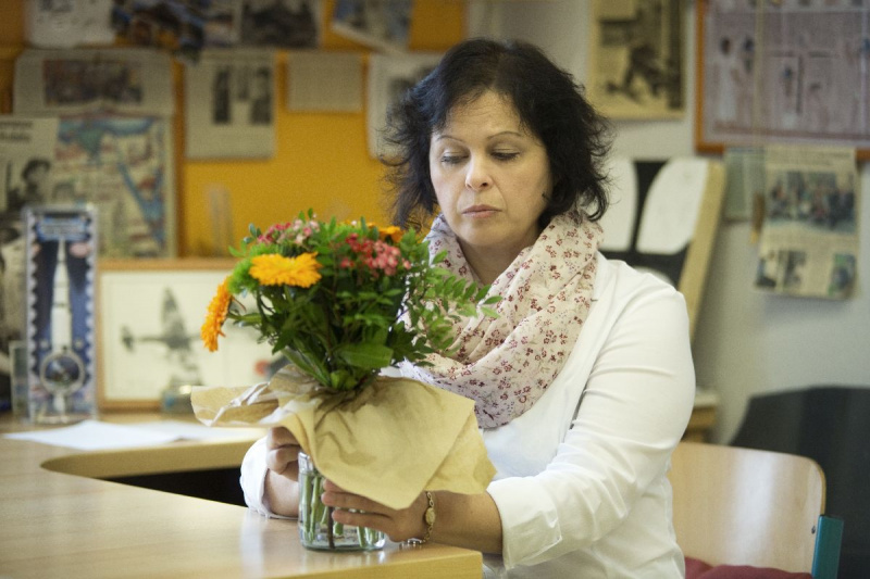 Irena Vacková jako učitelka Milerová v Úča musí pryč!