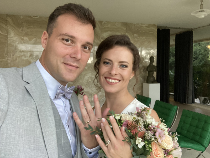 Lukáš Kopecký a jeho krásná nevěsta Barbora