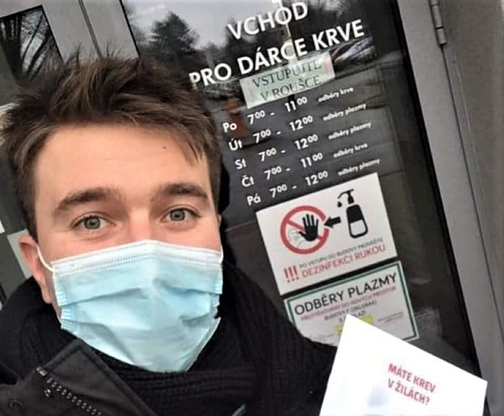 Pavel Šupina je i dárcem krve Pavel Šupina je i dárcem krve