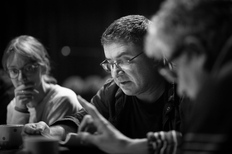 Zdeněk Trčálek zkouší s Břetislavem Rychlíkem v HaDivadle Zdeněk Trčálek zkouší s Břetislavem Rychlíkem v HaDivadle