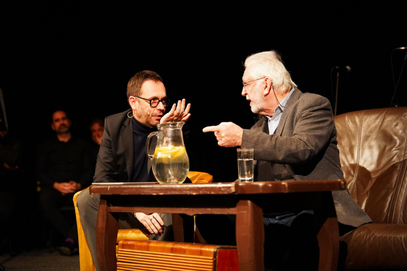 Jaromír Hanzlík s Josefem Kubáníkem ve Slováckém divadle