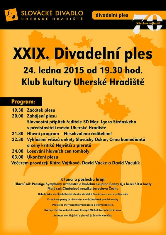 XXIX. Divadelní ples, plakát