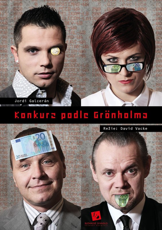 Konkurz podle Grönholma, plakát - Eva Jiřikovská©2011, foto Jan Karásek