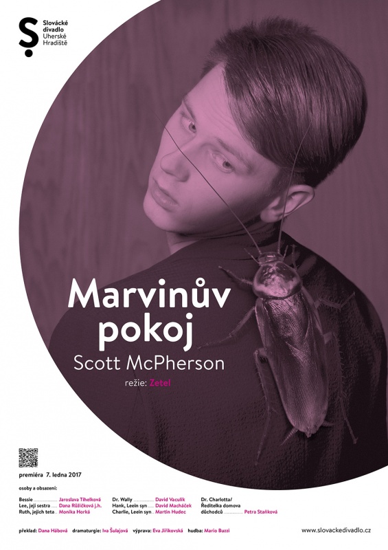 Marvinův pokoj, plakát - autor David Zezula, foto Marek Malůšek
