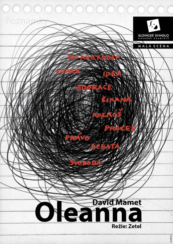Oleanna, plakát - Eva Jiřikovská©2012