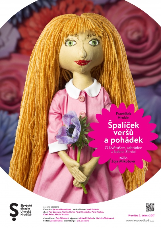 Špalíček veršů a pohádek: O Květušce, zahrádce a babici Zimici - foto Marek Malůše, autor plakátu David Zezula